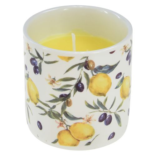 Velas perfumadas Vela de citronela em cerâmica Ø6,5cm Alt.6,5cm 2 unidades