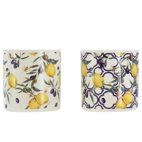 Floristik24 Velas perfumadas Vela de citronela em cerâmica Ø6,5cm Alt.6,5cm 2 unidades