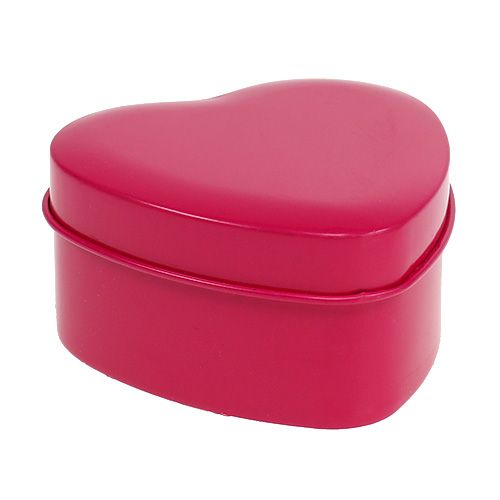 Floristik24 Vela perfumada formato de coração rosa 7cm x 3,5cm 1ud