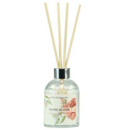 Varas perfumadas difusor de vidro peônia fragrância ambiente 100ml