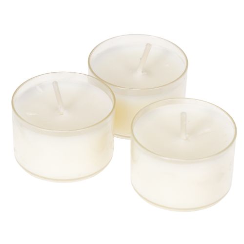 Floristik24 Velas tealight com aroma de citronela para noites românticas em casa ou no jardim, 25 mm, 7 cm de altura, 18 unidades.