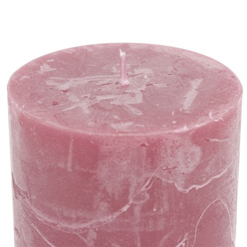 Itens Velas de cor sólida rosa antigo 60x80mm 4pcs