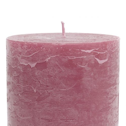 Itens Velas de cor sólida rosa antigo 85x150mm 2pcs