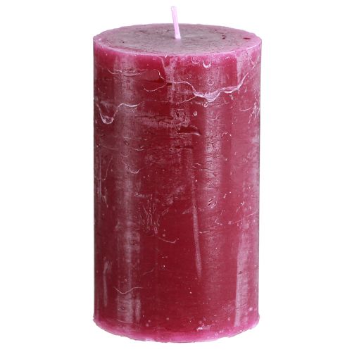 Itens Velas cor sólida Berry pilar velas roxas 70×120mm 4 un