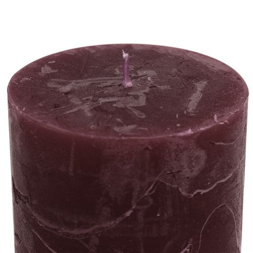 Itens Velas de cor sólida Borgonha 60x80mm 4pcs