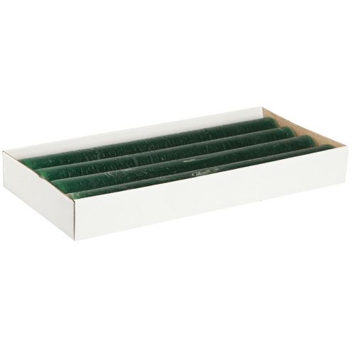 Itens Velas sólidas velas em bastão verde escuro 34x300mm 4 un
