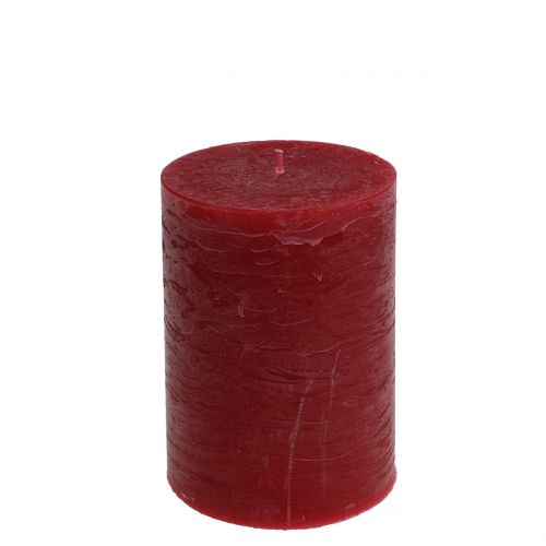 Itens Velas de cor sólida vermelho escuro 85x120mm 2pcs