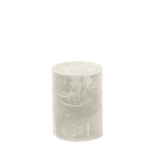 Velas de cor sólida cinza 60x80mm 4 unidades