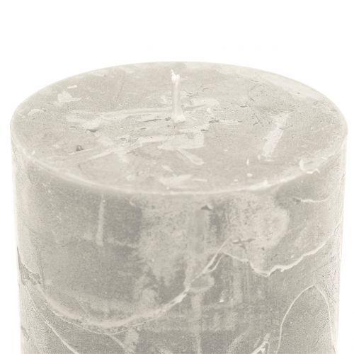 Itens Velas de cor sólida cinza 60x80mm 4pcs