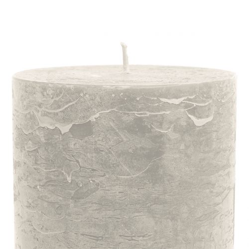 Itens Velas de cor sólida cinza 85x120mm 2pcs