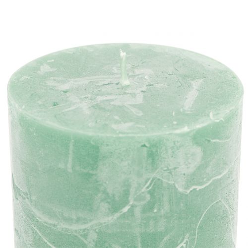 Itens Velas de cor sólida verde claro 60x80mm 4pcs