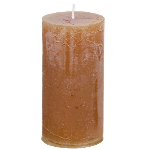 Itens Velas cor sólida velas pilar caramelo 50×100mm 4 un
