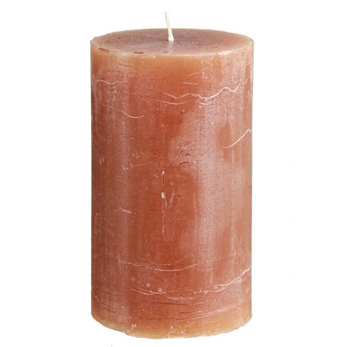Itens Velas cor sólida velas pilar caramelo 70×120mm 4 un