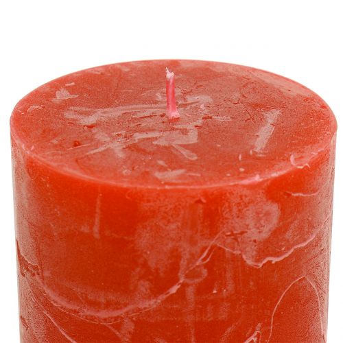 Itens Velas coloridas laranja 60x80mm 4pcs