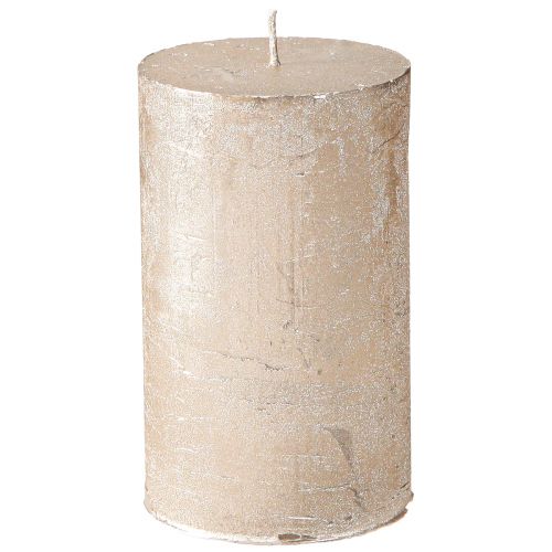 Velas de cor sólida platina 60x100mm 4pcs