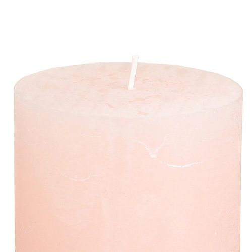 Itens Velas sólidas rosa pilar velas rosa claro 70×80mm 4 un