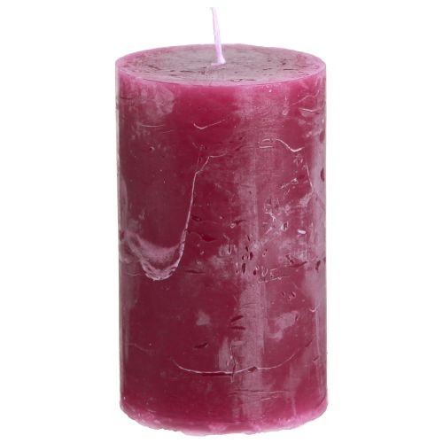 Floristik24 Velas de cor sólida velas pilar Berry 60x100mm 4 un
