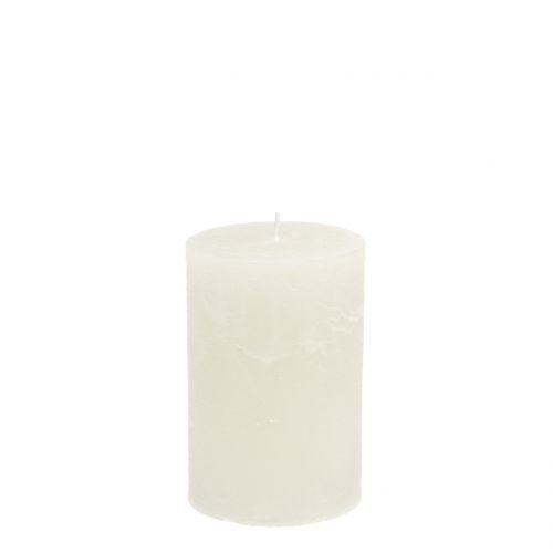 Velas de cor sólida brancas 60x80mm 4 un