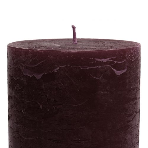 Itens Velas de cor sólida Borgonha 85x150mm 2pcs