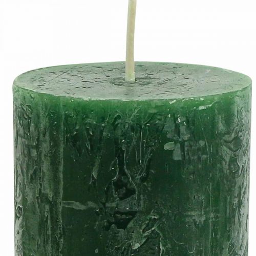 Itens Velas Coloridas Sólidas Verde Escuro Pilar Velas 60×110mm 4pcs