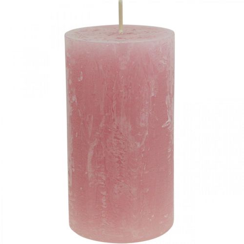 Itens Velas Coloridas Rosa Rústico Autoextinguível 60×110mm 4pcs