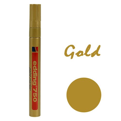 Floristik24 Marcador de tinta Edding® 750 dourado