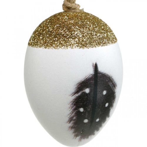 Floristik24 Ovos nobres para pendurar, primavera, ovos de páscoa com motivos de primavera, ovos decorativos em caixa de madeira, decoração de páscoa 6 pçs