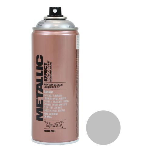 Floristik24 Tinta spray prata efeito metálico tinta acrílica prata spray 400ml