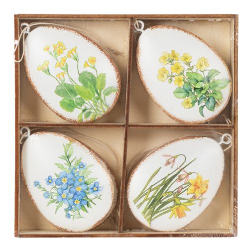 Itens Ovos de Páscoa com flores da primavera, ideais para arranjos de Páscoa ou para decorar janelas, 8 cm, 8 peças