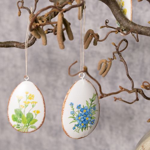 Itens Ovos de Páscoa com flores da primavera, ideais para arranjos de Páscoa ou para decorar janelas, 8 cm, 8 peças