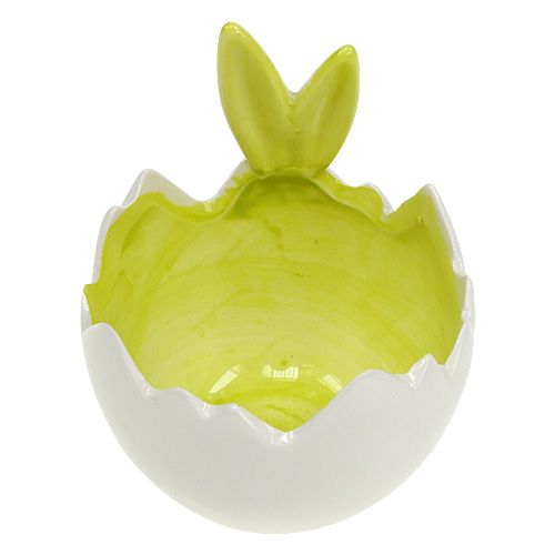 Floristik24 Ovo de tigela decorativa com orelhas Ø7,5 cm Alt 9,5 cm 3 unidades