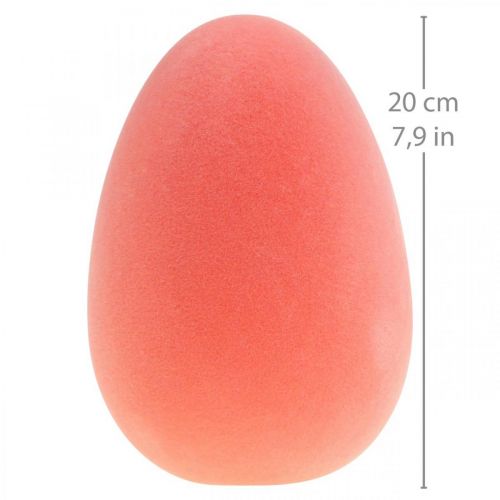 Itens Ovo de Páscoa decoração ovo laranja damasco plástico flocado 20cm