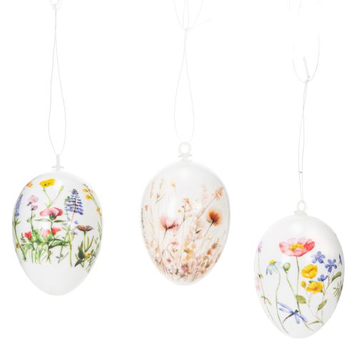 Itens Ovos de Páscoa com motivos florais e de primavera, decoração de Páscoa de alta qualidade, 6 cm, 6 peças