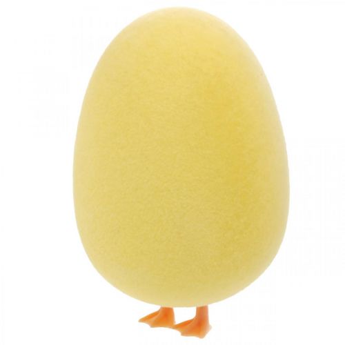 Itens Ovo de Páscoa com pernas decoração amarela figura decoração de Páscoa Alt.13cm 4 unidades