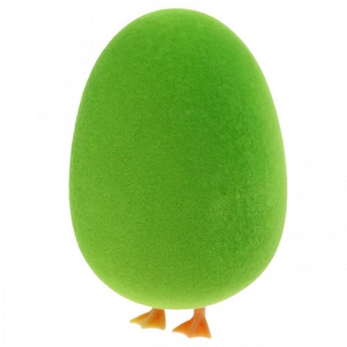 Itens Decoração de ovo de Páscoa com pernas Decoração de ovo de Páscoa verde ovo H13cm 4 unidades