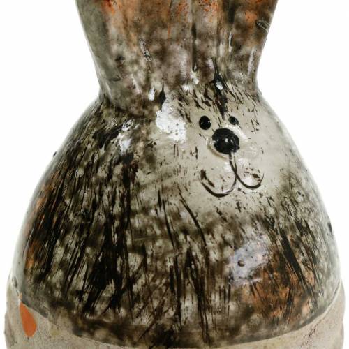 Floristik24 Ovo coelho decoração de Páscoa terracota H11.5cm
