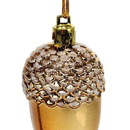 Floristik24 Bolota para pendurar marrom 7,5 cm 3 unidades