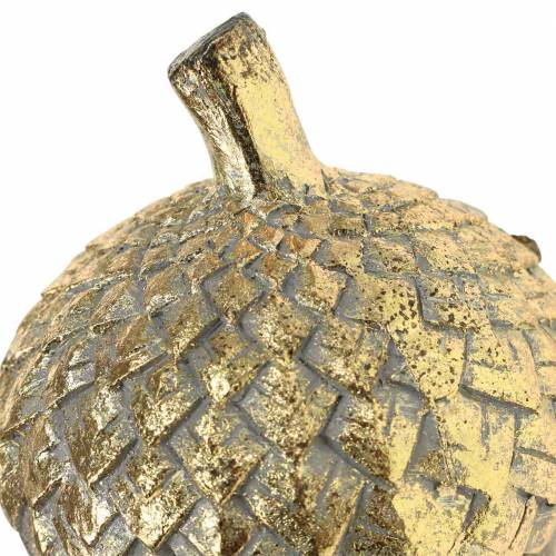 Floristik24 Bolota decorativa dourada Ø7,4cm Alt.9,7cm
