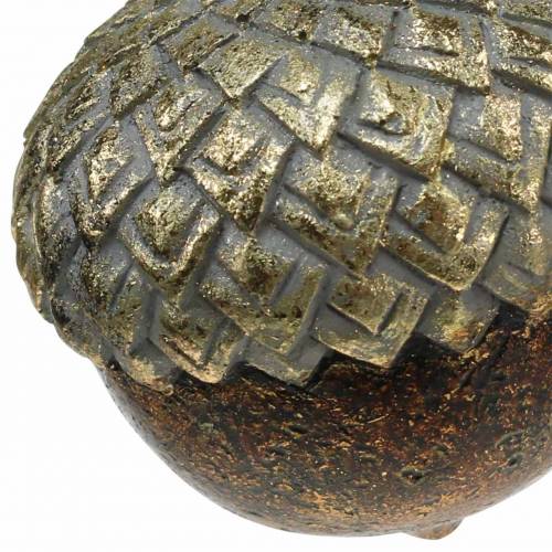 Floristik24 Bolota decorativa para pendurar dourado Ø5,8cm H7,9cm