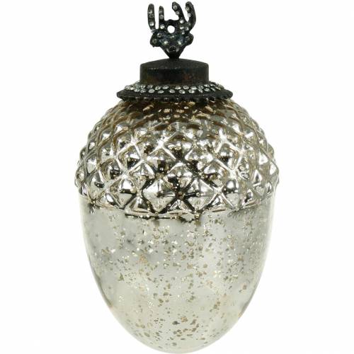 Floristik24 Bolota decorativa para pendurar taças de champanhe 15cm 2pcs em um conjunto