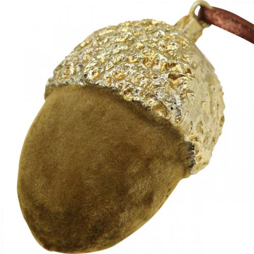 Itens Bolotas para pendurar, Advento, decoração de árvore, decoração de outono H6,5cm Ø4cm 6 pcs