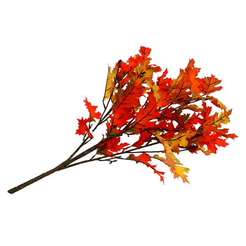 Floristik24 Folha de carvalho arbusto laranja 56 cm