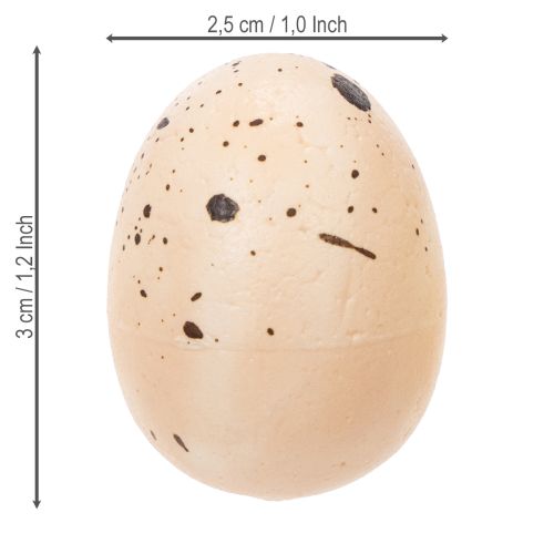 Itens Ovos de Páscoa decorativos com superfície salpicada para arranjos de primavera, 3 cm, 24 unidades