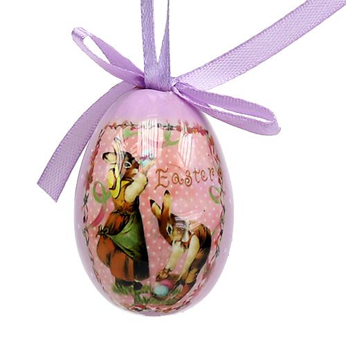 Floristik24 Ovos com padrão roxo-rosa 5-8cm 8pcs