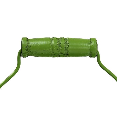 Floristik24 Balde verde Ø12cm Alt.10cm aspecto antigo