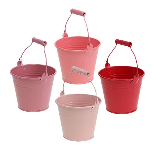 Floristik24 Balde rosa mistura Ø10cm Alt.8cm 10pcs