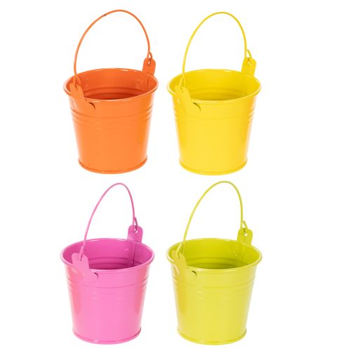 Baldes coloridos, Ø8cm A7,5cm, 12 peças comprar | Floristik24.pt
