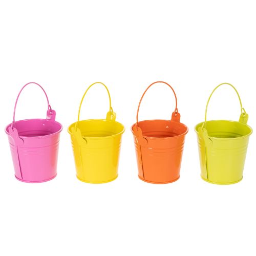 Baldes coloridos, Ø8cm A7,5cm, 12 peças | Floristik24.pt