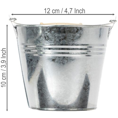 Balde Ø12cm A10cm 8 peças.