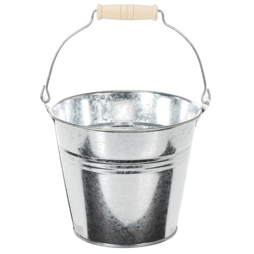 Balde Ø14cm A12cm 6 peças. Zinco, brilhante. comprar | Floristik24.pt